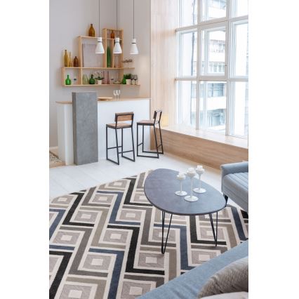 Matto SHIFT 120x160 cm harmaa/sininen/beige