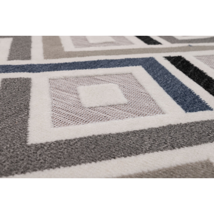 Matto SHIFT 120x160 cm harmaa/sininen/beige