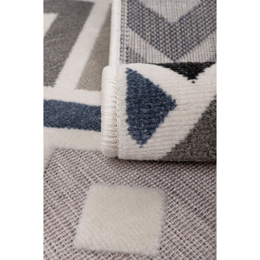 Matto SHIFT 80x150 cm harmaa/sininen/beige