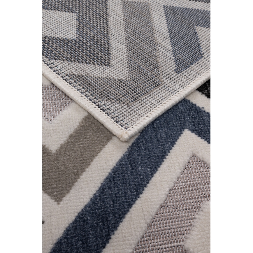 Matto SHIFT 80x150 cm harmaa/sininen/beige