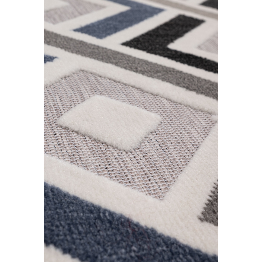 Matto SHIFT 80x150 cm harmaa/sininen/beige