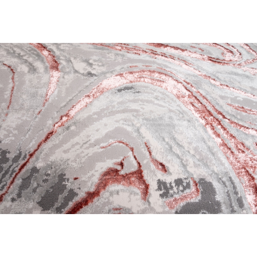 Matto STONE 120x160 cm vaaleanpunainen/harmaa