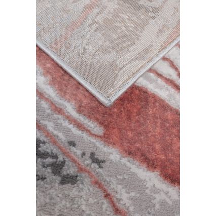 Matto STONE 120x160 cm vaaleanpunainen/harmaa