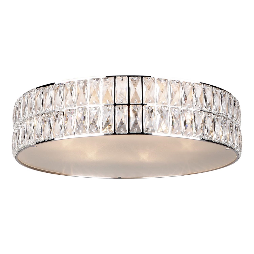 MAXLIGHT C0122 - Kattovalo DIAMANTE 6xG9/42W/230V halkaisija 46 cm kiiltävä kromi