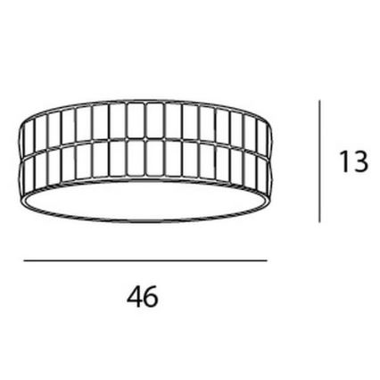 MAXLIGHT C0122 - Kattovalo DIAMANTE 6xG9/42W/230V halkaisija 46 cm kiiltävä kromi