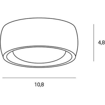 MAXLIGHT C0135 - LED-kattovalaisin kylpyhuoneeseen KODAK LED/8W/230V halkaisija 10,8 cm IP44 valkoinen
