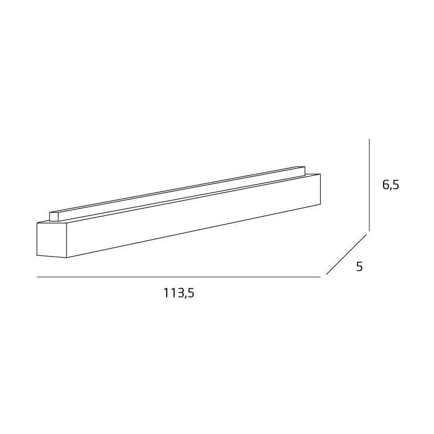MAXLIGHT C0175D - Himmennettävä LED-kattovalaisin LINEAR LED/36W/230V 113,5 cm musta