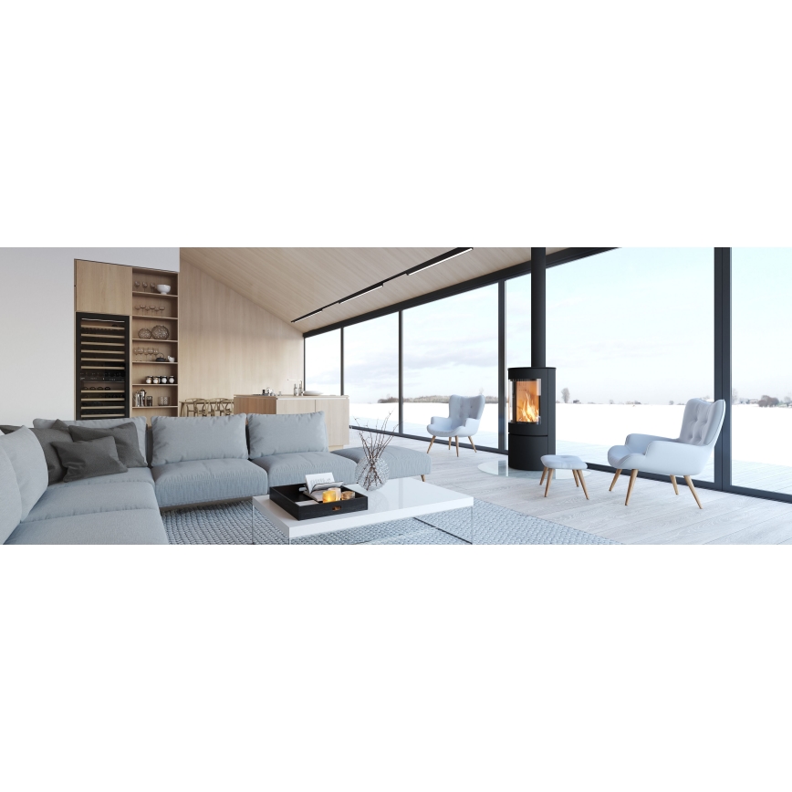 MAXLIGHT C0190D - Himmennettävä LED-kattovalaisin LINEAR LED/18W/230V 57 cm musta