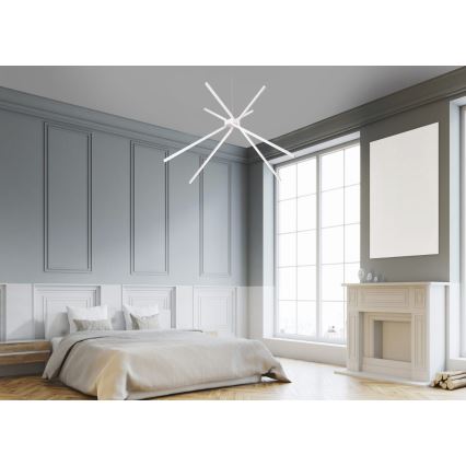 MAXLIGHT P0270 - LED-kattokruunu johdossa HÄMÄHÄKKI LED/33W/230V valkoinen