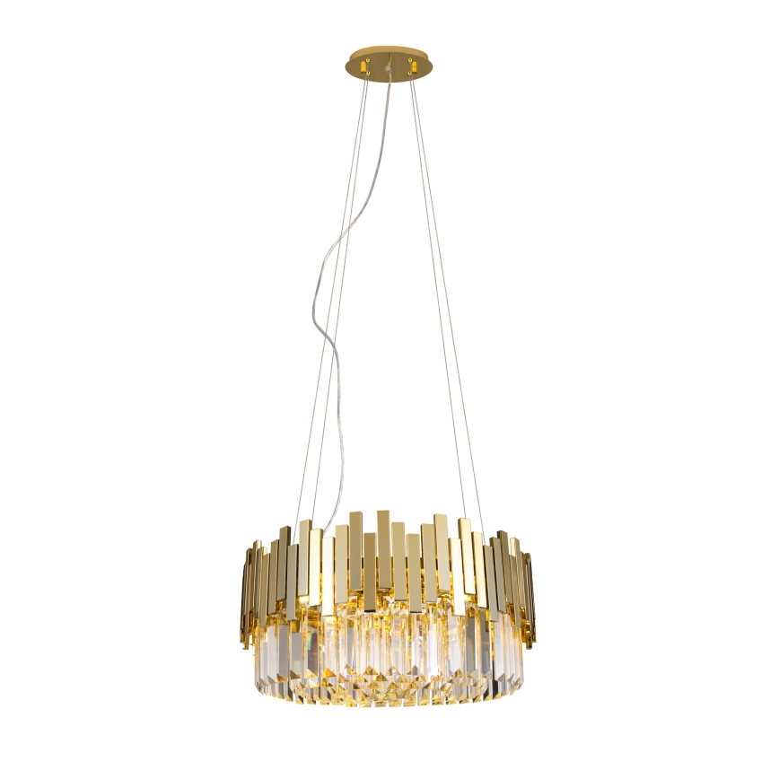 MAXLIGHT P0368 - Kattokruunu johdossa TREND 8xE14/40W/230V halkaisija 45 cm kulta