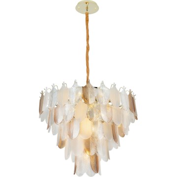 MAXLIGHT P0418 - Kattokruunu ketjussa ARWENA 15xE14/40W/230V halkaisija 80 cm kulta