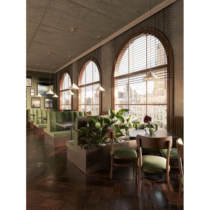 MAXLIGHT P0505 - LED-kattokruunu johdossa VULCANO LED/5W/230V halkaisija 30,5 cm valkoinen