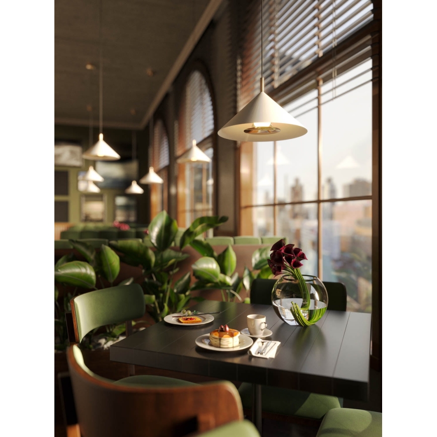 MAXLIGHT P0505 - LED-kattokruunu johdossa VULCANO LED/5W/230V halkaisija 30,5 cm valkoinen