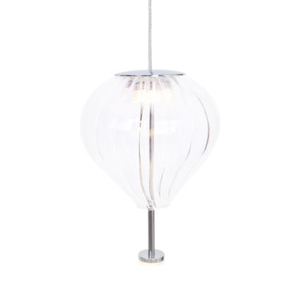 MAXLIGHT P0527 - LED-kattokruunu johdossa PALLONCINI 2xLED/3W/230V halkaisija 12 cm läpinäkyvä