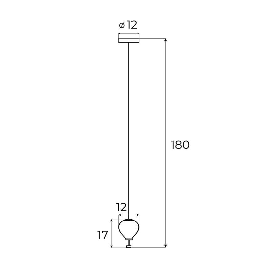 MAXLIGHT P0575 - LED-kattokruunu johdossa PALLONCINI 2xLED/3W/230V halkaisija 12 cm beige