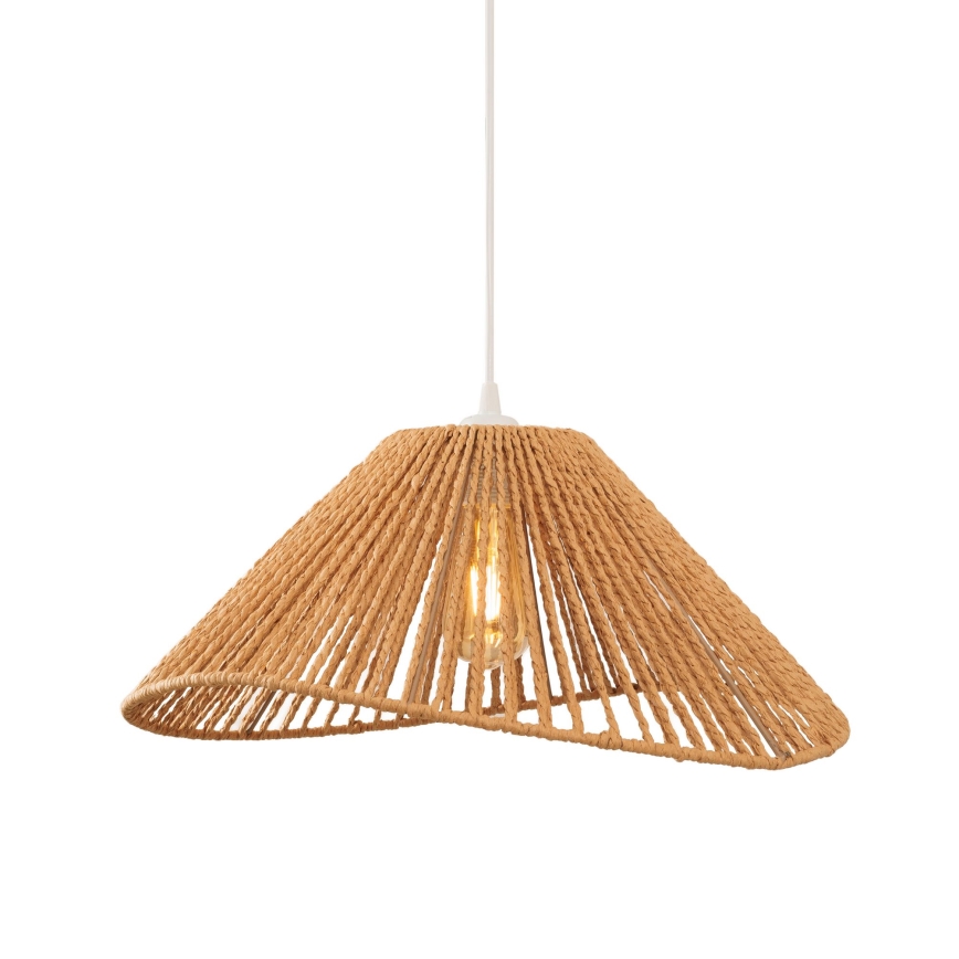 MAXLIGHT P0577 - Kattokruunu johdossa AMALFI 1xE27/15W/230V halkaisija 45 cm beige