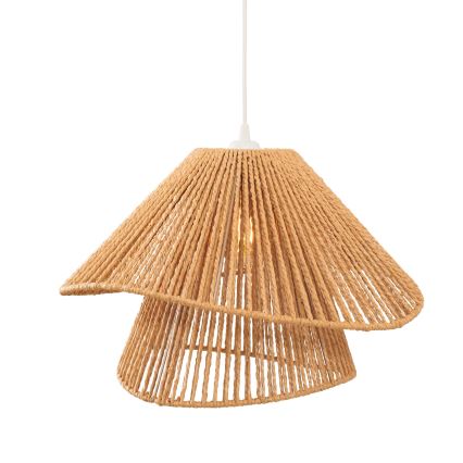 MAXLIGHT P0578 - Kattokruunu johdossa AMALFI 1xE27/15W/230V halkaisija 45 cm beige