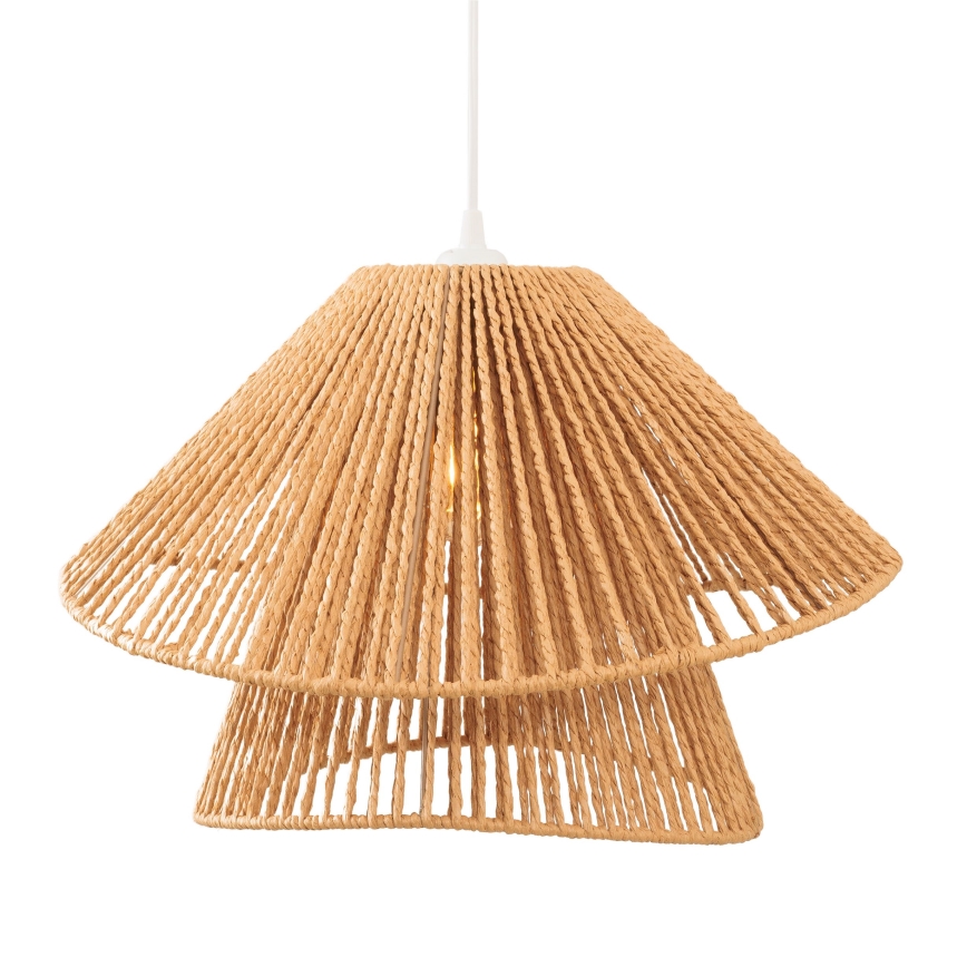 MAXLIGHT P0578 - Kattokruunu johdossa AMALFI 1xE27/15W/230V halkaisija 45 cm beige