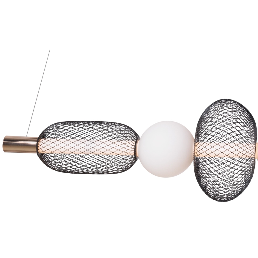 MAXLIGHT P0593 - LED-kattokruunu johdossa BORA LED/29W/230V valkoinen/musta