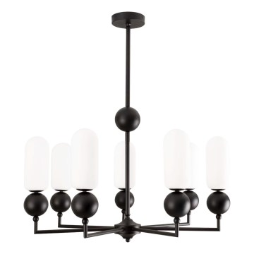 MAXLIGHT P0632 - NOVA riippuvalaisin tangolla 7xG9/7W/230V, halkaisija 70 cm, musta