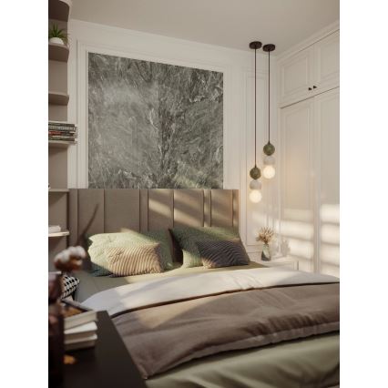 MAXLIGHT P0665 - Riippuvalaisin ALICE johdollinen 1xG9/7W/230V Ø 10 cm musta