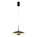 MAXLIGHT P0676 - LED-riippuvalaisin johdolla MANUKA LED/12W/230V halkaisija 28 cm kulta/musta