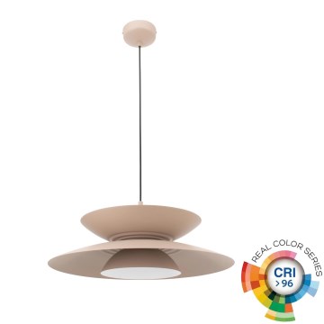 MAXLIGHT P0698 - LED-riippuvalaisin vaijerilla MAYUMI LED/12W/230V halkaisija 50 cm CRI 96 beige