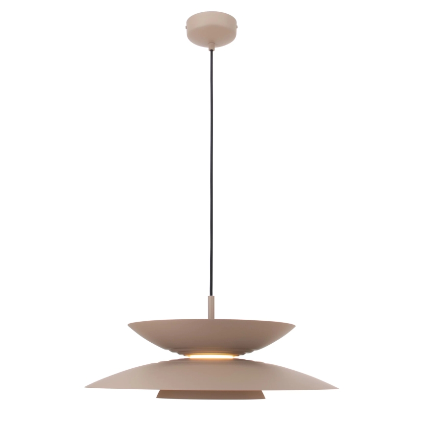 MAXLIGHT P0698 - LED-riippuvalaisin vaijerilla MAYUMI LED/12W/230V halkaisija 50 cm CRI 96 beige