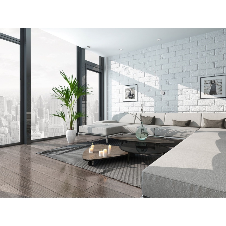 MAXLIGHT W0212 - LED-ulkoseinävalaisin HÄMÄHÄKKI LED/8,4W/230V IP44 valkoinen