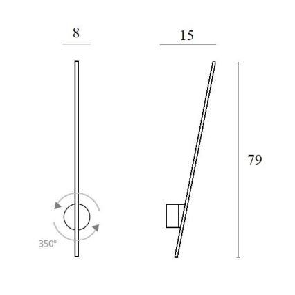 MAXLIGHT W0212 - LED-ulkoseinävalaisin HÄMÄHÄKKI LED/8,4W/230V IP44 valkoinen
