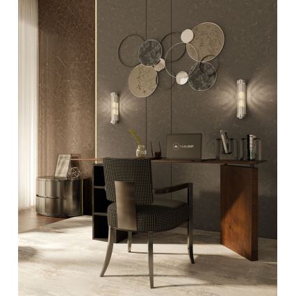 MAXLIGHT W0241 - Seinävalaisin FLORENCE 2xE14/40W/230V kiiltävä kromi