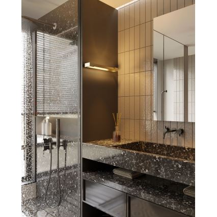 MAXLIGHT W0309 - LED-seinävalaisin kylpyhuoneeseen FLINK LED/18W/230V 60 cm IP44 musta