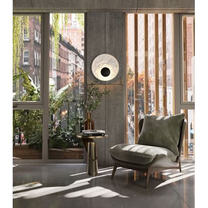 MAXLIGHT W0325 - LED-seinävalaisin OYAKA LED/5W/230V halkaisija 29 cm valkoinen/musta