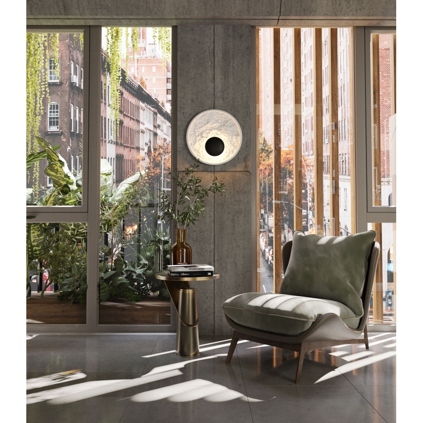 MAXLIGHT W0325 - LED-seinävalaisin OYAKA LED/5W/230V halkaisija 29 cm valkoinen/musta