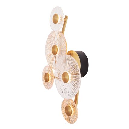 MAXLIGHT W0357 - LED-seinävalaisin ALLURE 5xLED/5W/230V kulta