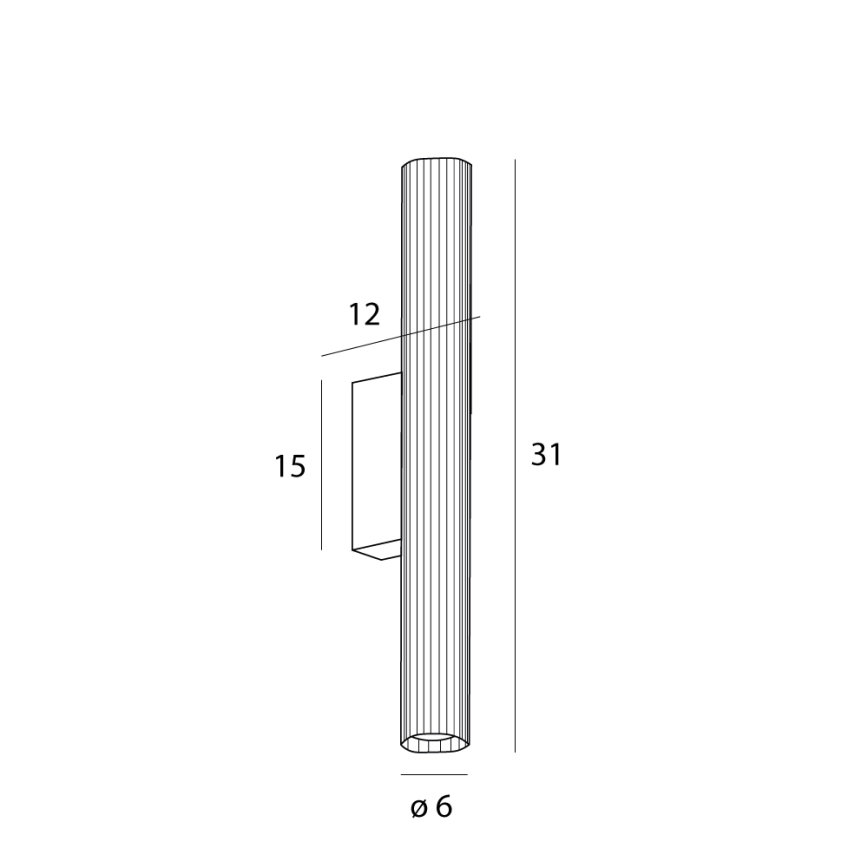 MAXLIGHT W0364 - LED-seinävalaisin kylpyhuoneeseen FAYETTE LED/6W/230V 31 cm IP44 kulta