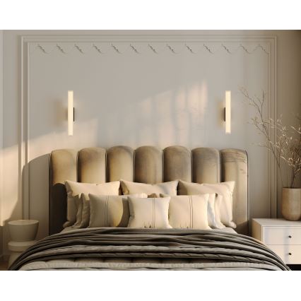 MAXLIGHT W0365 - LED-seinävalaisin kylpyhuoneeseen FAYETTE LED/12W/230V 61 cm IP44 musta