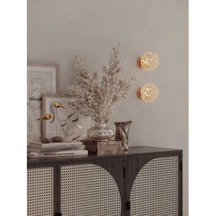 MAXLIGHT W0443 - Seinävalaisin RITA 1xG9/5W/230V kultainen