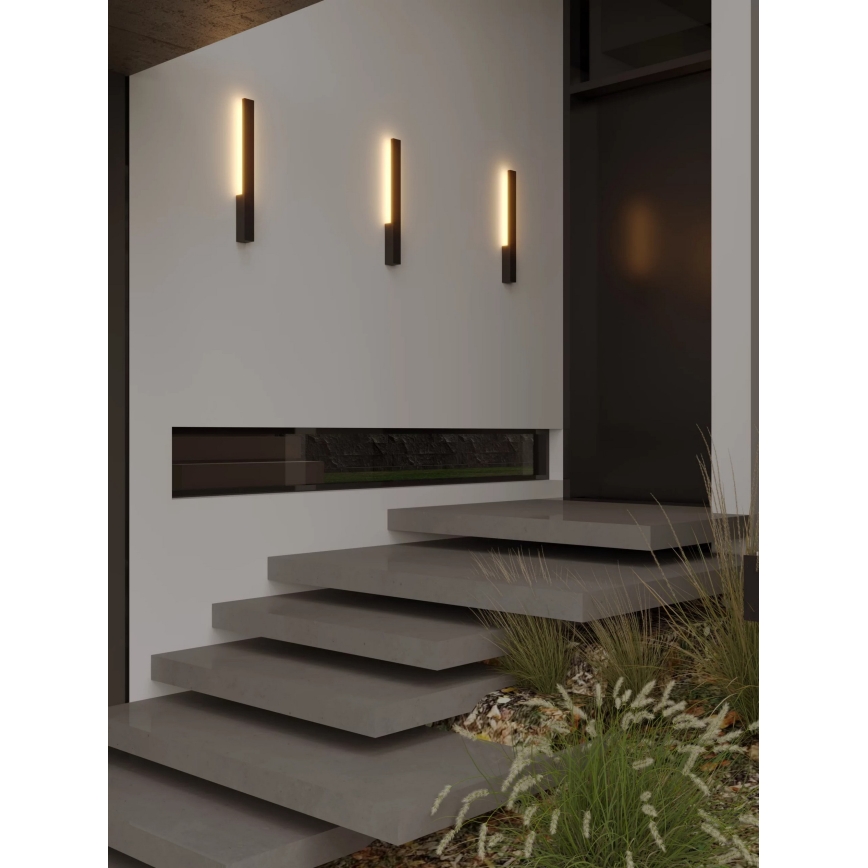 MAXLIGHT W0458 - LED-ulkokäyttöön tarkoitettu seinävalaisin KAPRUN LED/6W/230V CRI 93 IP65 musta
