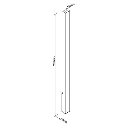 MAXLIGHT W0459 - LED ulkoseinävalaisin KAPRUN LED/12W/230V CRI 93 IP65 musta