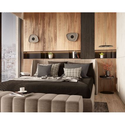 MAXLIGHT W0558 - LED-seinävalaisin DEUX LED/5W/230V musta