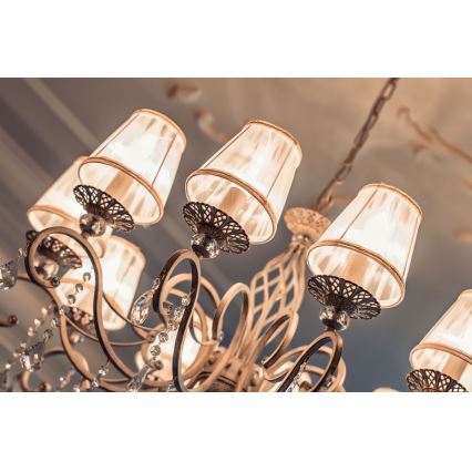 Maytoni ARM247-10-G - Kattokruunu ketjussa GRACE 10xE14/40W/230V