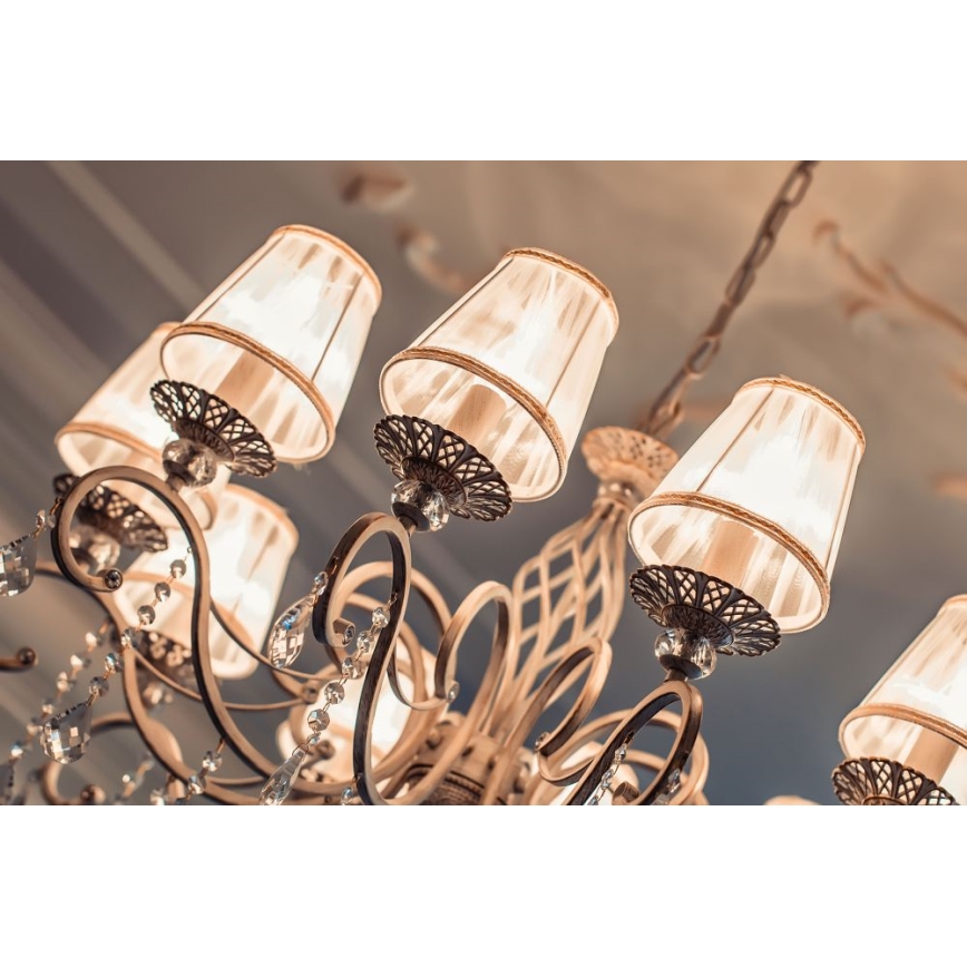 Maytoni ARM247-10-G - Kattokruunu ketjussa GRACE 10xE14/40W/230V