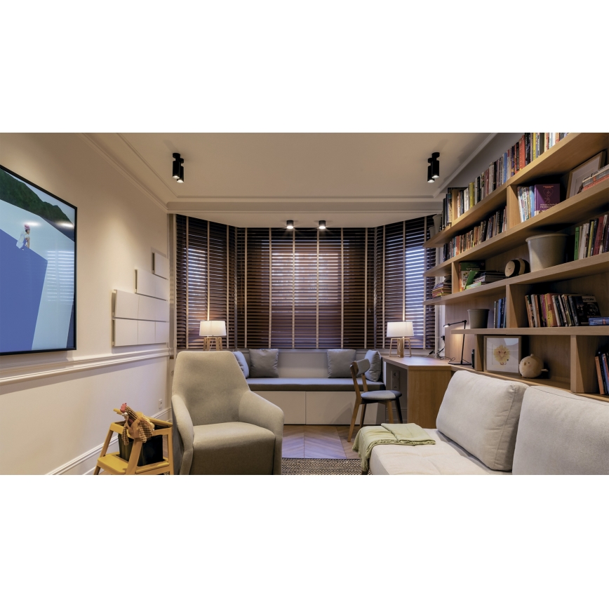 Maytoni C010CL-01B - Kohdevalo FOCUS 1xGU10/50W/230V musta