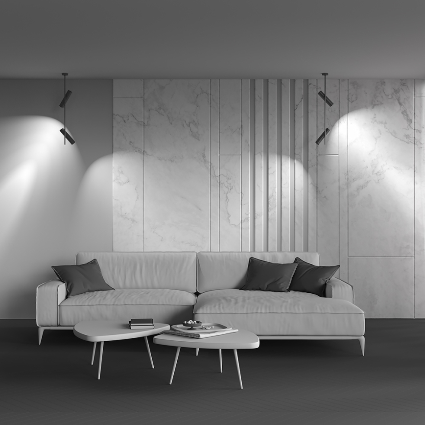 Maytoni C021CL-02B - Riippukattokruunu ELTI 2xGU10/50W/230V musta