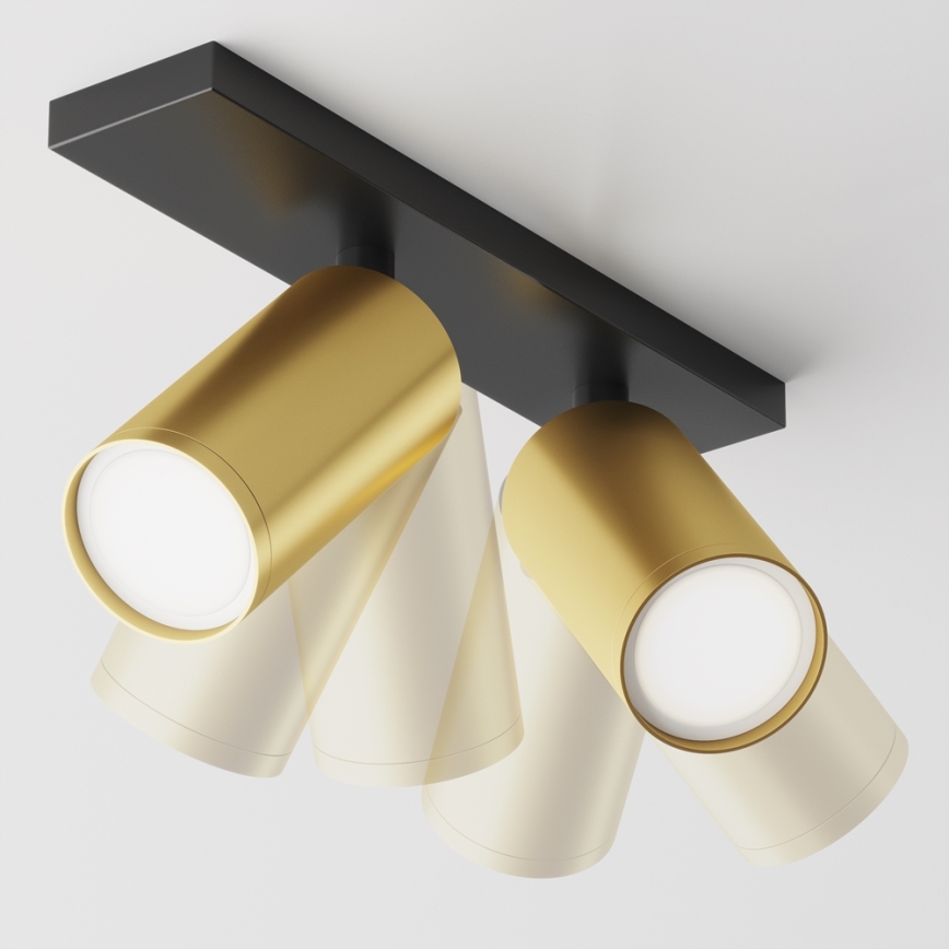 Maytoni C051CL-U-02BMG - Kohdevalo FOCUS 2xGU10/10W/230V kulta/musta