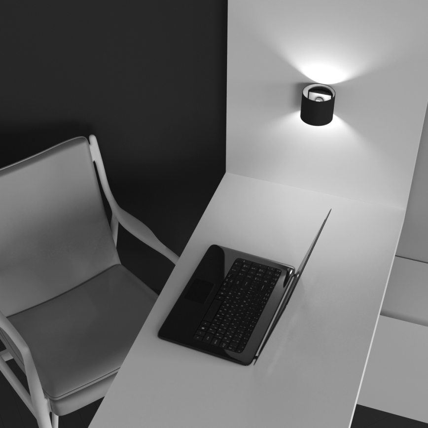 Maytoni C066WL-01B - Seinävalaisin ROND 1xG9/50W/230V musta