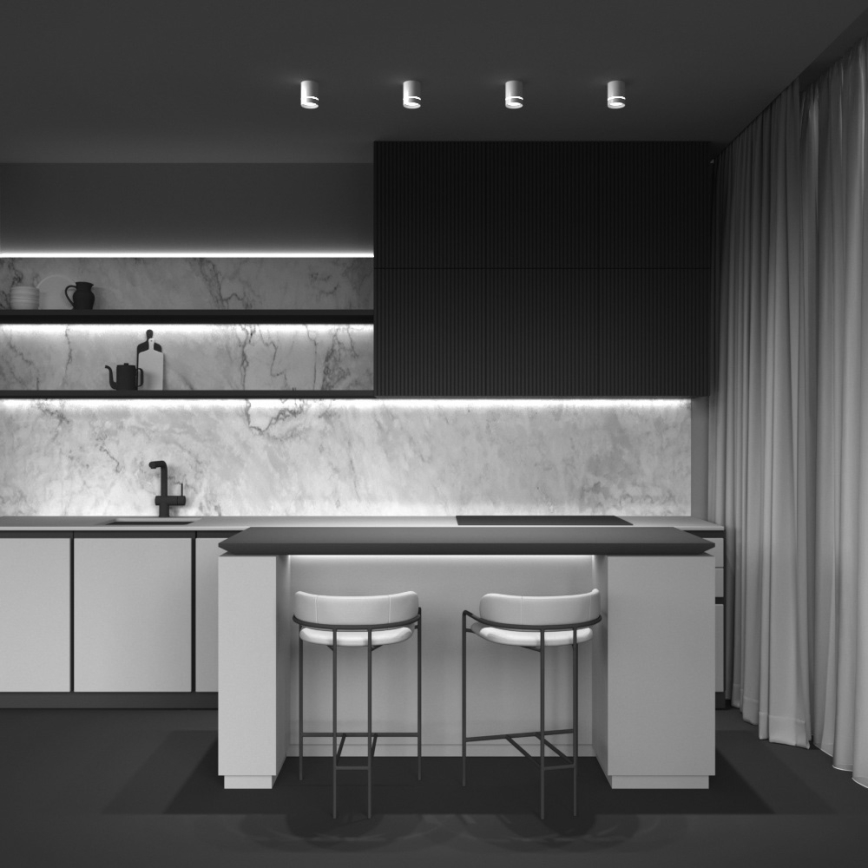 Maytoni C085CL-9W4K-W - LED-kohdevalaisin ORLO LED/9W/230V CRI 90 4000K valkoinen