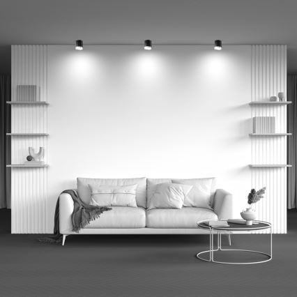 Maytoni C086CM-GX53-MRD-BG - Kohdevalo HOOP 1xGX53/15W/230V musta/kulta