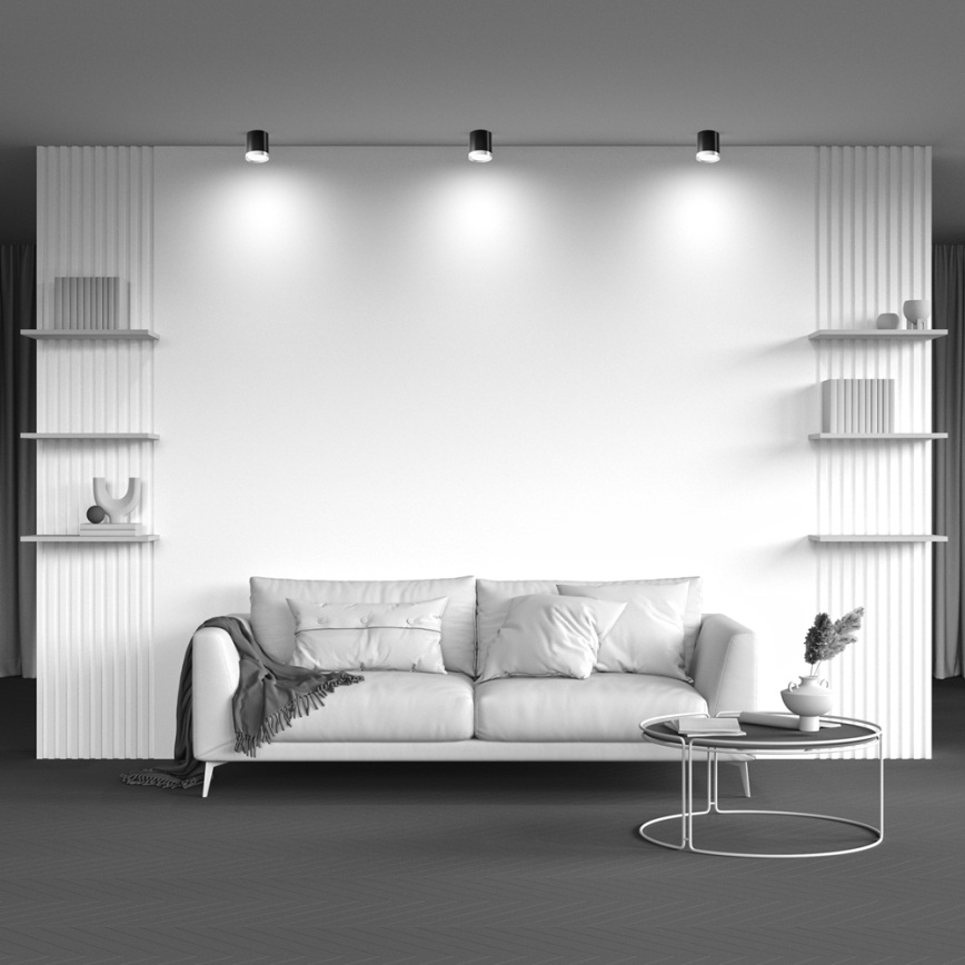 Maytoni C086CM-GX53-MRD-BG - Kohdevalo HOOP 1xGX53/15W/230V musta/kulta